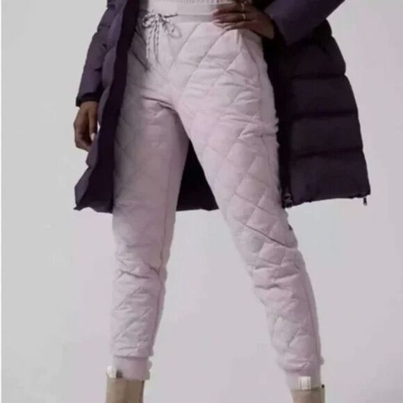 Athleta Apres Ski Down Jogger Pant Shasta Purple Women 4 Petite Outdoors Snow - Picture 7 of 7